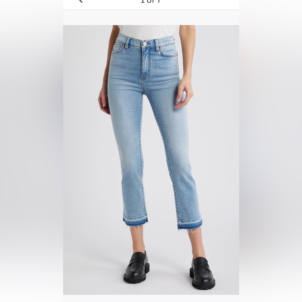 Frame Le High Raw Hem Straight Leg Ankle Jeans NWOT